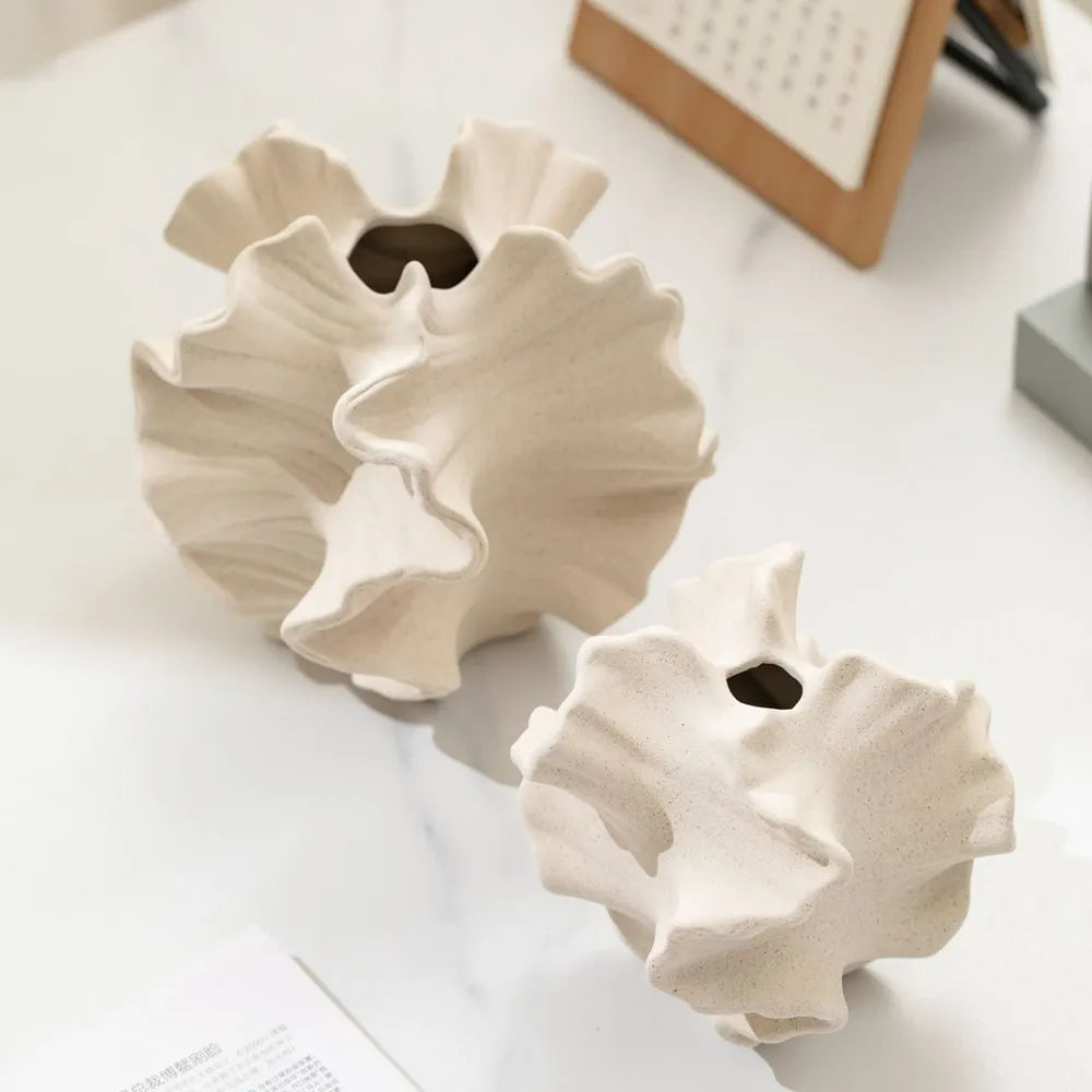 Ceramic Coral Vase - Ibis boutique 